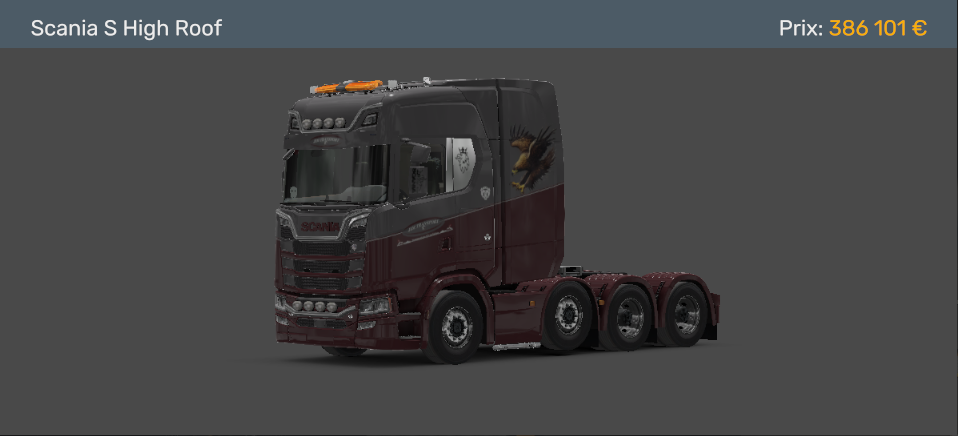 Camion Scania S New Gen Jim Transport entreprise virtuelle sur ets2