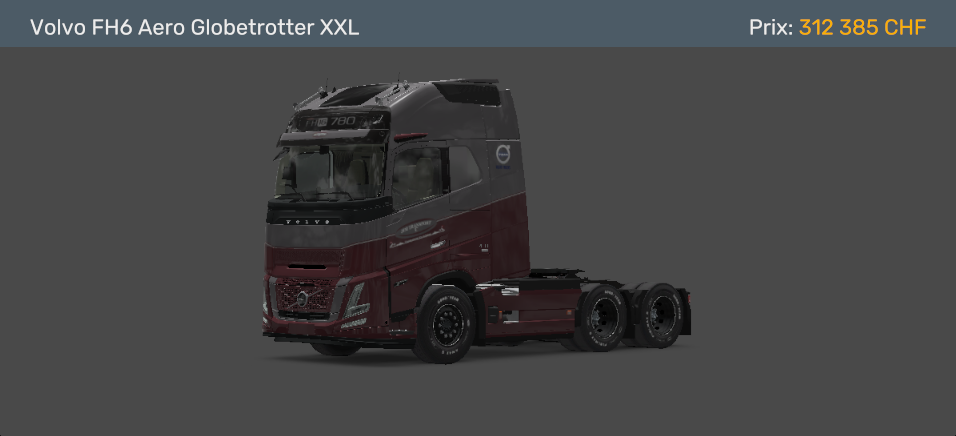 Camion Volvo.FH16 Aero Jim Transport entreprise virtuelle sur ets2
