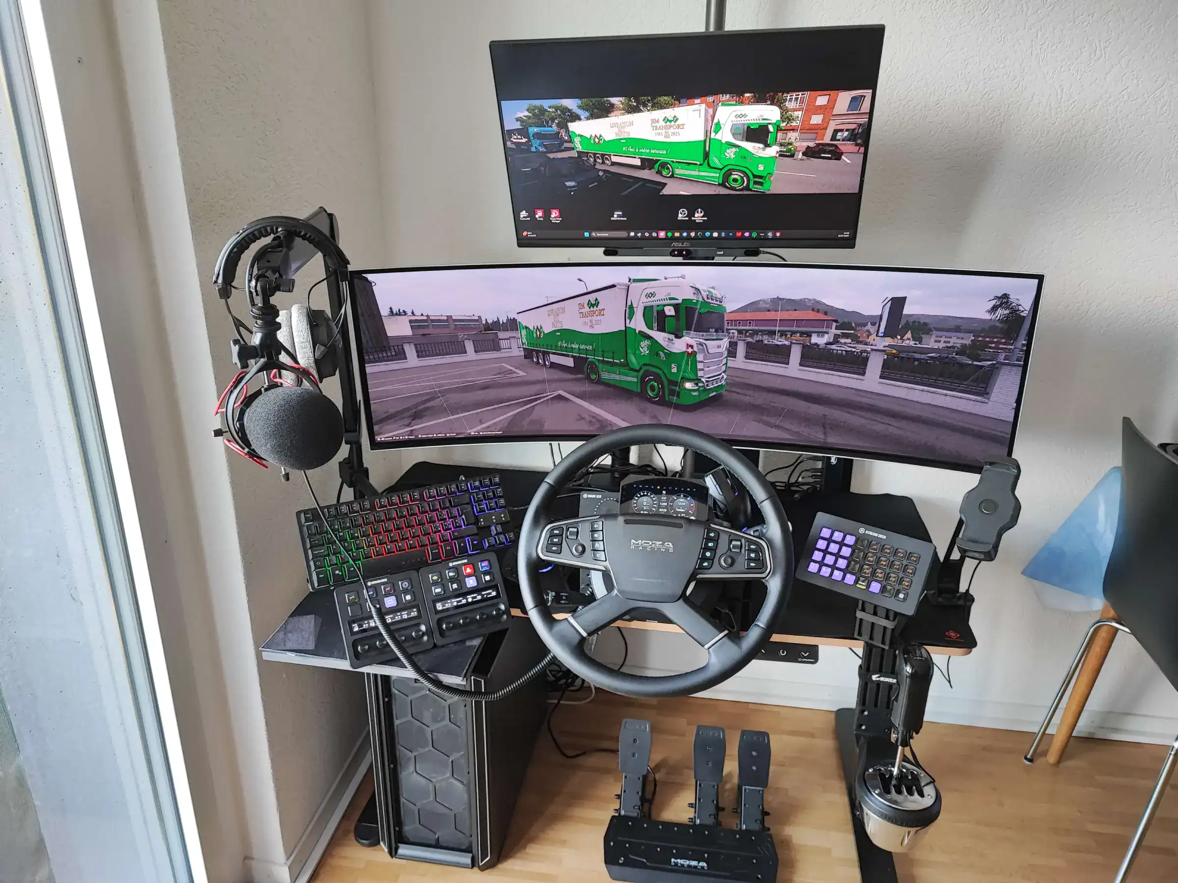 Setup moza racing swiss jim elgato samsung thrustmaster
