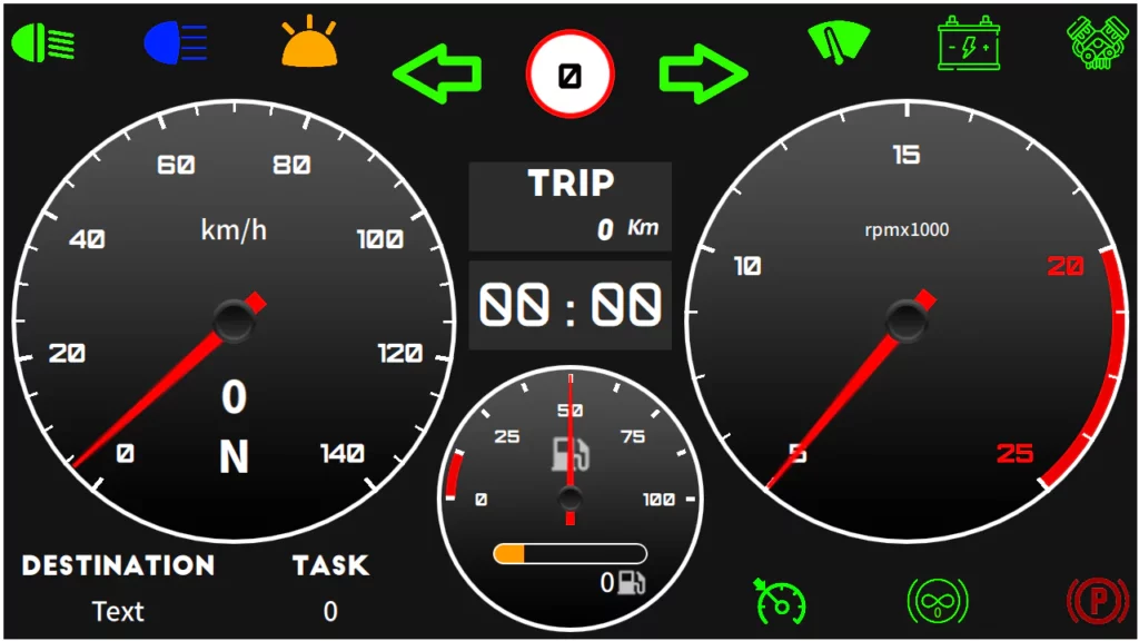 Moza racing dashboard