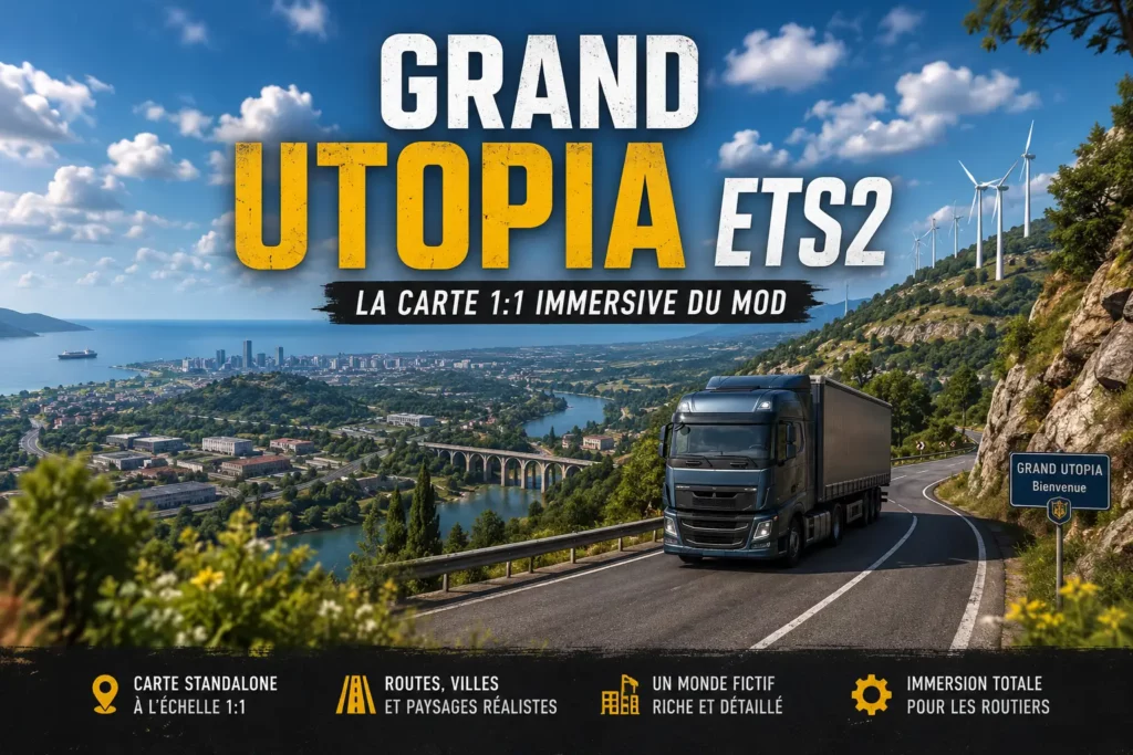 Grand Utopia ETS2 carte 1:1 immersive