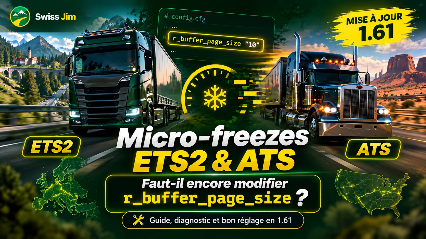 Micro-freezes ETS2 & ATS : le bon réglage en 1.61