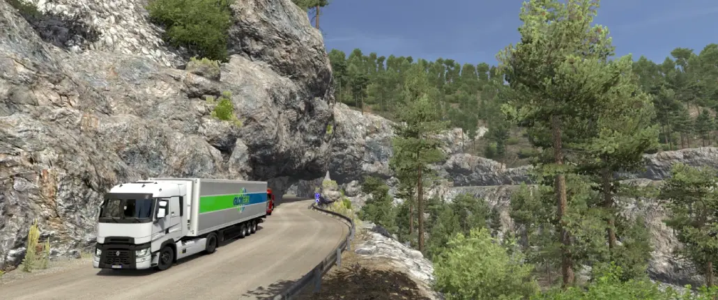 Route de montagne sur Grand Utopia — Euro Truck Simulator 2