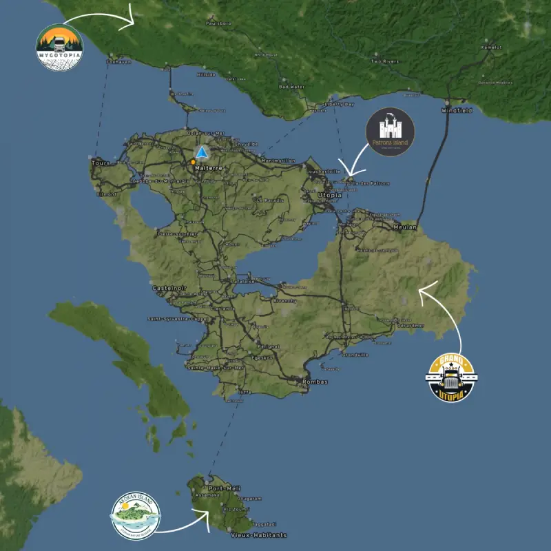 Carte connexions grand utopia euro truck simulator 2