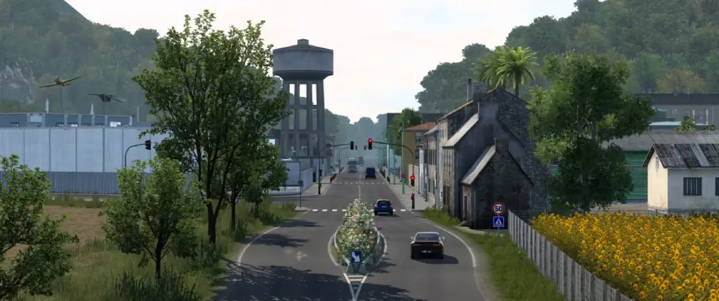 Village de campagne — paysages inspirés sur Grand Utopia