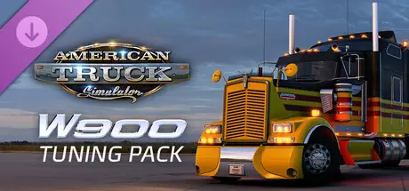 DLC W900 Tuning Pack pour American Truck Simulator avec Kenworth W900 customisé chrome et peinture personnalisée