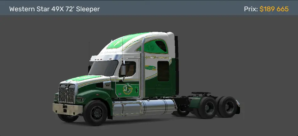 Western Star 49X 72 Sleeper Jim Transport – American Truck Simulator ATS