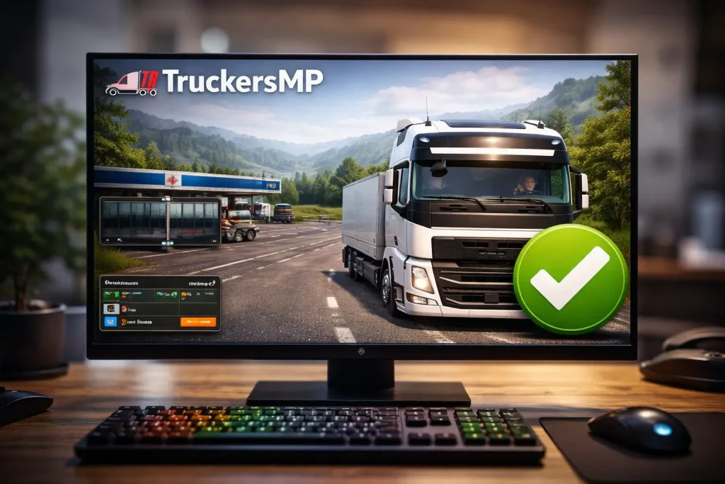 Guide TruckersMP pour débutants pour jouer en multijoueur sur Euro Truck Simulator 2 et American Truck Simulator