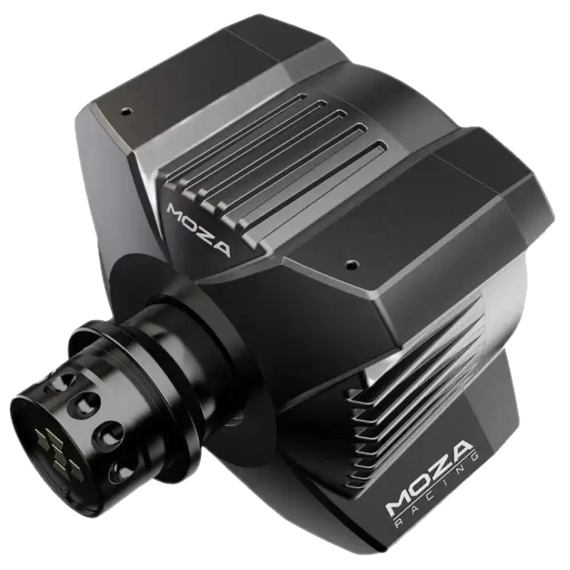 Module MOZA Racing R3 pour sim trucking avec connecteur de volant et finition noire