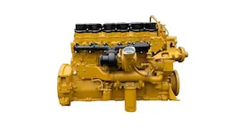 Moteur Caterpillar CAT 3406E jaune illustrant un mod de son straight pipe pour American Truck Simulator.