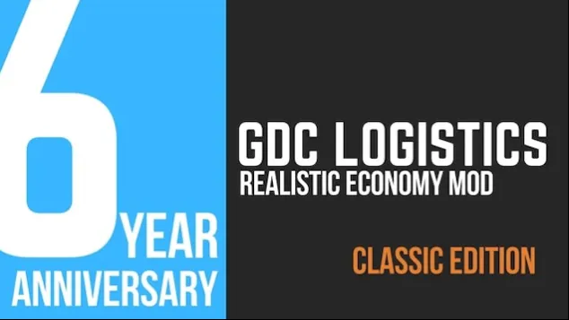Logo du mod GDC Logistics Realistic Economy Mod Classic Edition pour American Truck Simulator et Euro Truck Simulator 2.