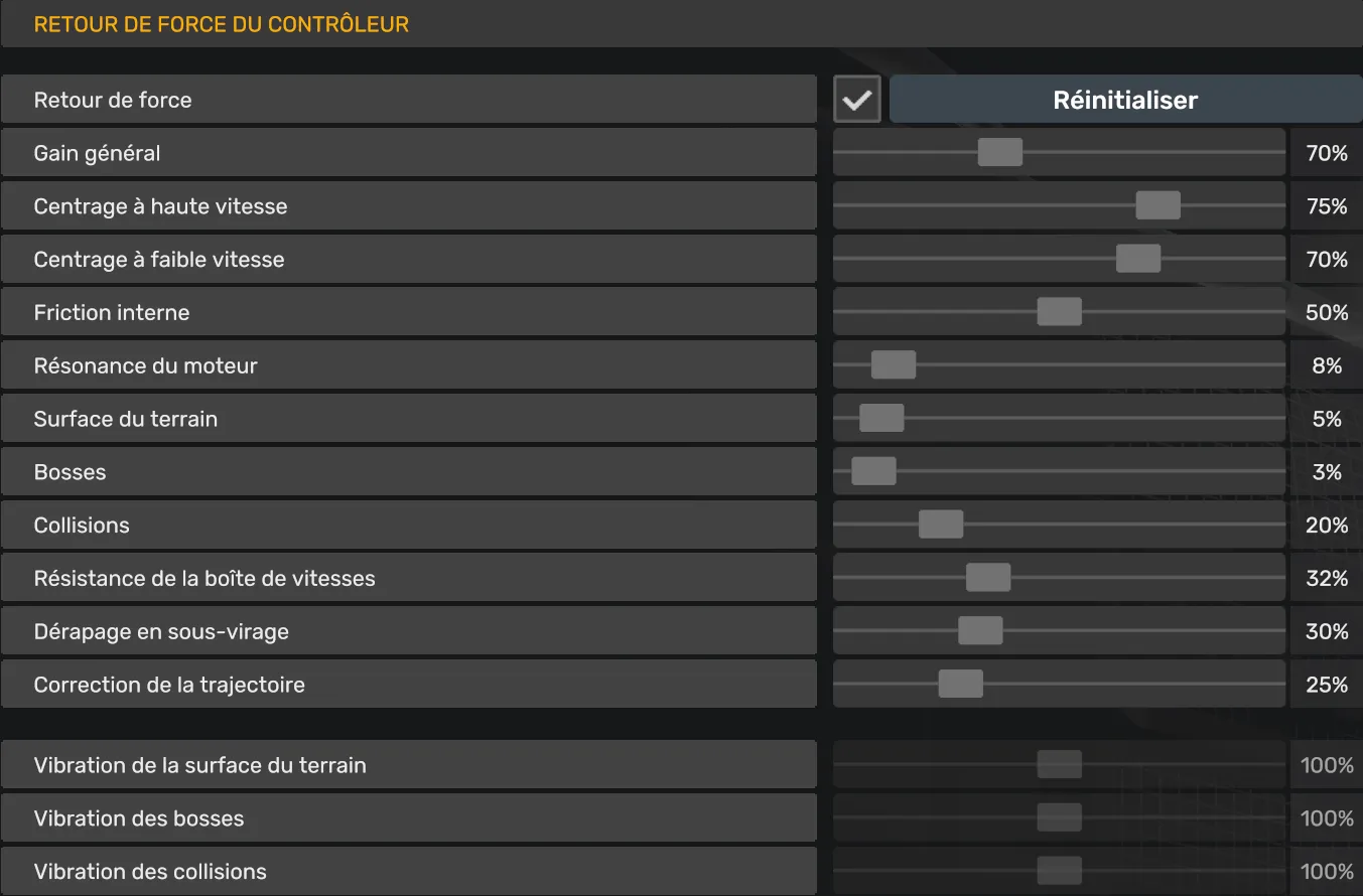 Réglages du retour de force du volant dans American Truck Simulator et Euro Truck Simulator 2 pour une conduite réaliste.