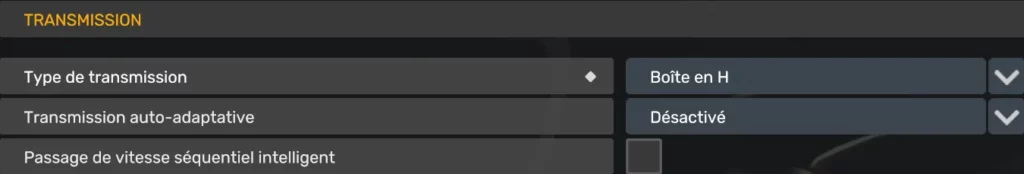 Réglages de la transmission avec boîte en H dans ATS - ETS2 1.59