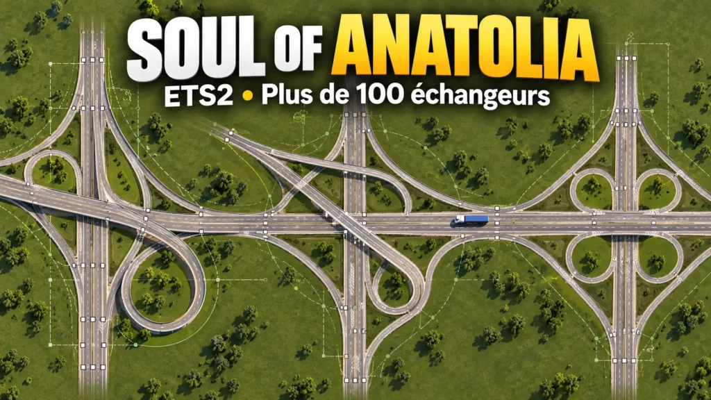 ETS2 Soul of Anatolia : plus de 100 échangeurs et une carte ambitieuse