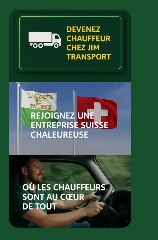 Recrutement Jim Transport : devenez chauffeur dans une entreprise virtuelle suisse sur ETS2 et ATS